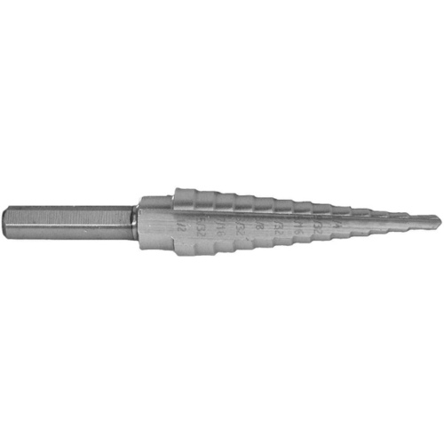 Century Drill & Tool 27200 Century Tool High Speed Steel Step Drill Bit 1/8"-1/2"