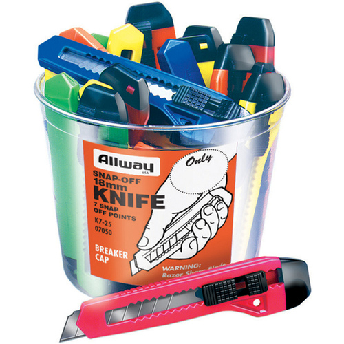 ALLWAY TOOLS INC. K7-25 Large Bucket Snap Off Knives