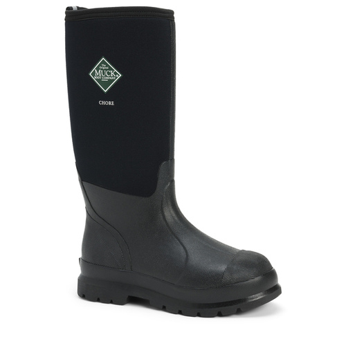 The Original Muck Boot Company CHH-000A-BL-080 CHORE Series Boots, 8, Black, Rubber Upper