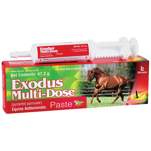 ANIMAL HEALTH INTERNATIONAL 12322354 Horse Dewormer, Multi-Dose, Apple-Flavor Paste, 47.2-gm.