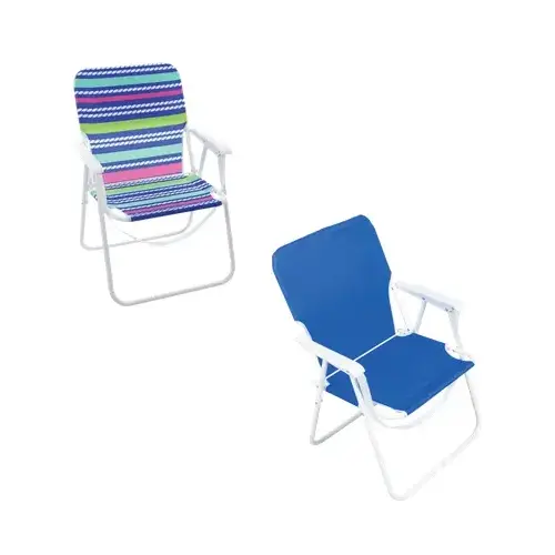 Wave Sun N' Sport Folding Beach Chair, Steel & Polyester Fabric