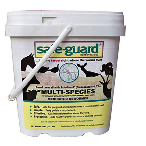 SAFEGUARD 11124488 Safe-Guard 0.5% Multi-species Dewormer Pellets 5-LB Pail