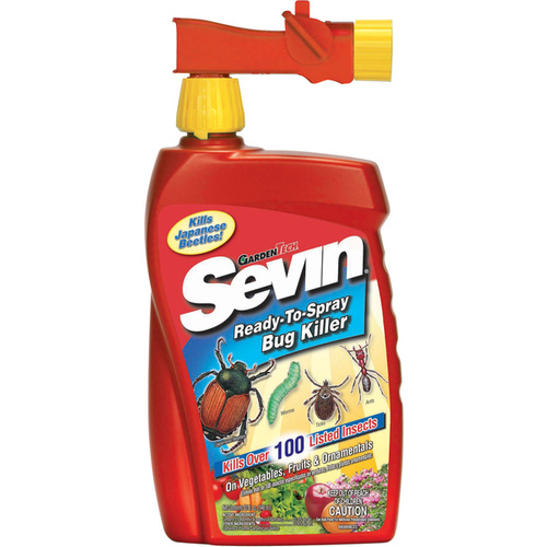 Sevin Ready to Use Spray w/Hose Attachment - 32oz Off-White/White