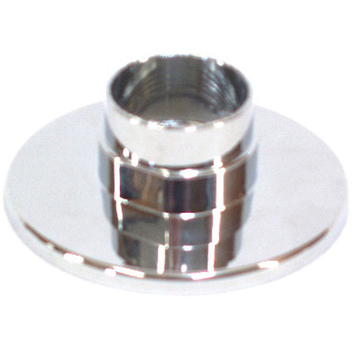 US Hardware P-597C Tub Faucet Escutcheon, 15/16 in Connection, Threaded, 3-1/2 in OD, Plastic, Chrome Plated