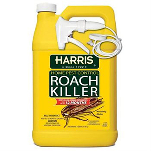 Harris HRS-128 Roach Killer, Liquid, Spray Application, 1 gal