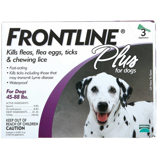 Flea & Tick Killer, For Large Dogs, 3-Doses  pack of 3