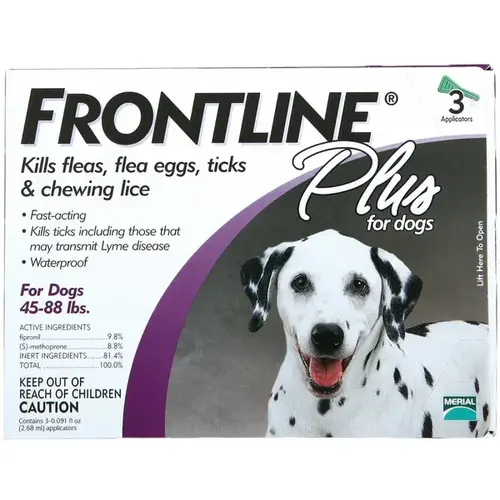 Flea & Tick Killer, For Large Dogs, 3-Doses - pack of 3