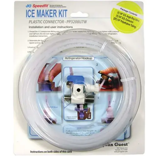 Ice Maker Supply Line Kit 1/2" Push Fit X 3/4" D Push to Fit 10 ft.