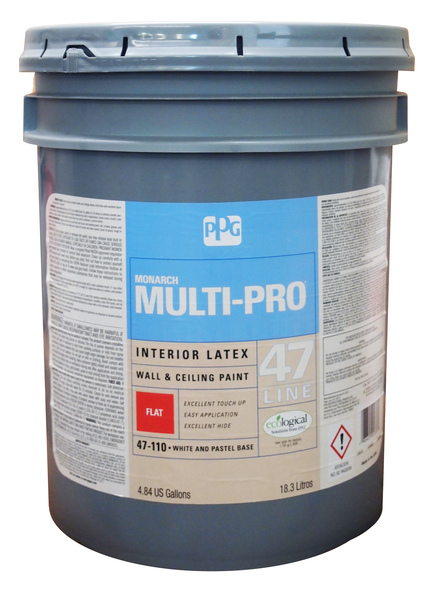 MONARCH 47-110/05 MOPAKO PRO Wall and Ceiling Paint, Flat, White, 5 gal