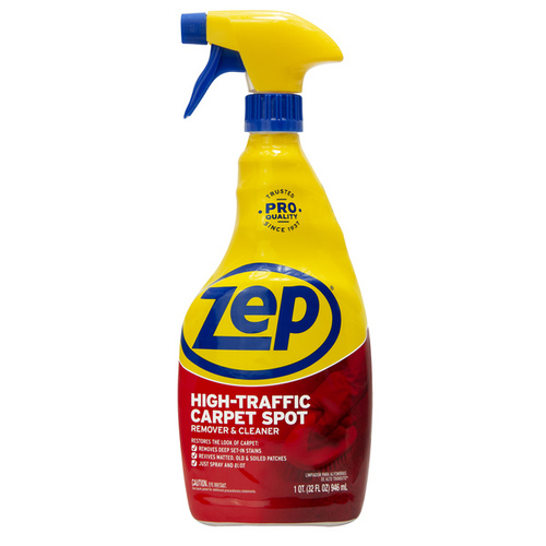 ZEP ZUHTC32 Carpet Cleaner, 1 qt Bottle, Liquid, Pleasant, Clear