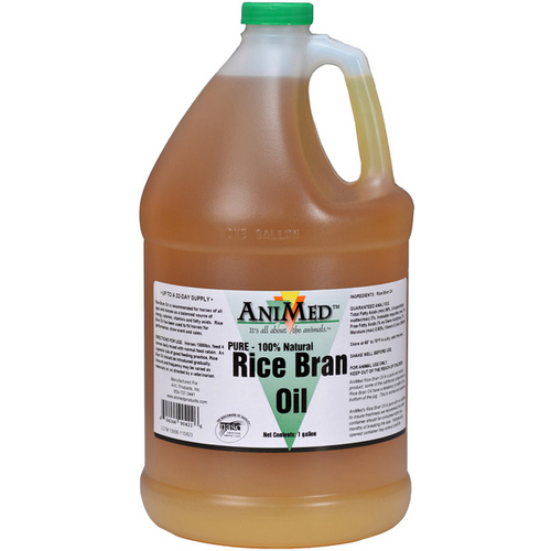 Animed 19988635 Horse Rice Bran Oil, 1-Gal.