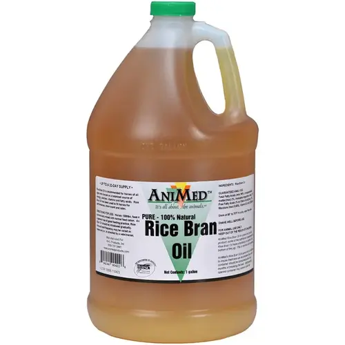 Animed 19988635 Horse Rice Bran Oil, 1-Gal.