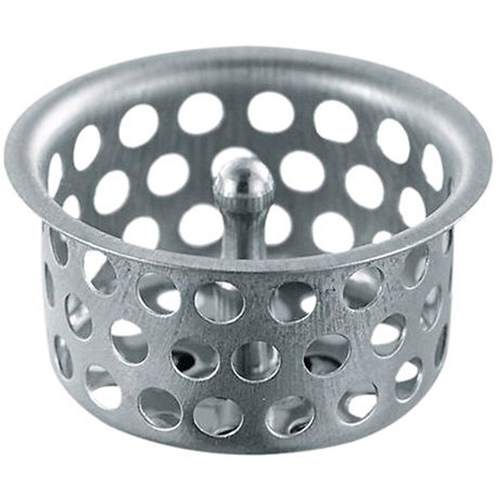 Strainer Basket 1-1/2" D Stainless Steel Silver Silver