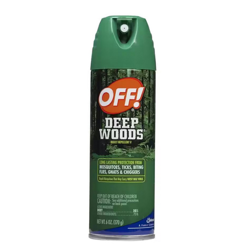 OFF! 22938 Deep Woods Insect Repellent V, 6 oz, Liquid, Clear, Alcohol