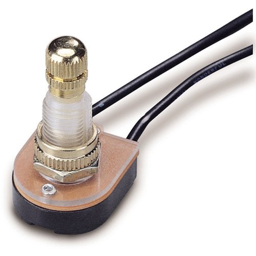 GB GSW-61 Rotary Switch, 6/3 A, 125/250 V, SPST, Brass Magnesium