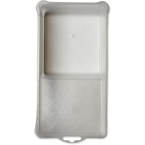 Paint Tray, 11 in L, 6 in W, Plastic, Clear