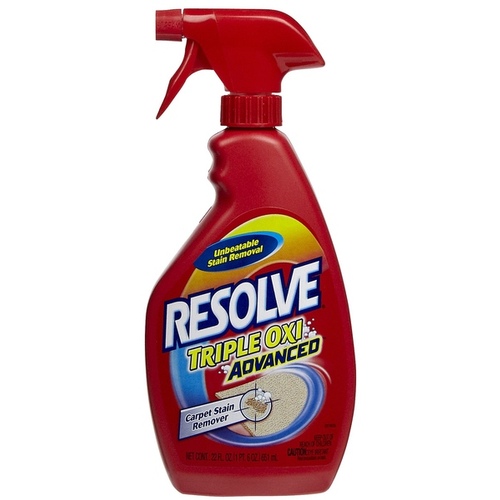 RESOLVE 1920000601 19200 Carpet Cleaner, 22 oz Spray Bottle, Aqueous Solution, Characteristic, Pale Amber