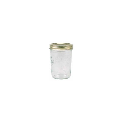 Ball 67000 Mason Jar, 32 oz Capacity, Glass/Metal, Silver Cap/Lid - pack of 12