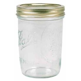 Ball 66000ZFP Mason Canning Jars with Lids, Wide-Mouth, 16 oz  pack of 12