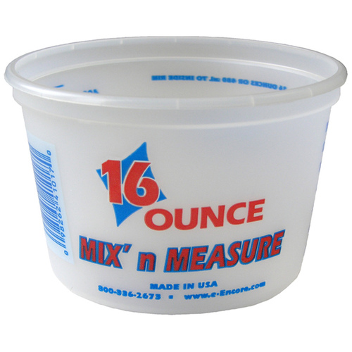 Leaktite 002C01MM500 Multi-Mix Container Clear 1 pt Clear
