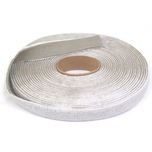 Putty Tape, 3/4 in W, 30 ft L, 1/8 in Thick, Butyl, Gray