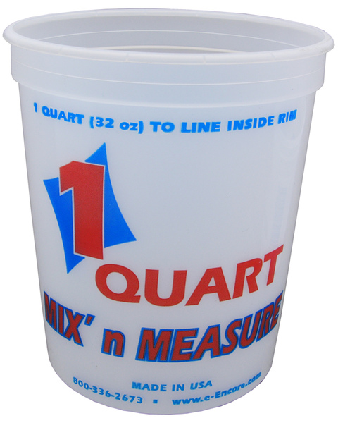 Leaktite 001Q02MM050 Multi-Mix Container Clear 1 qt Clear