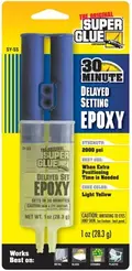 thumbnail image 2 of SUPER GLUE Epoxy Adhesive, Syringe, 1.0 Oz, Yellow, 90 Sec Work Life... 2 of 13