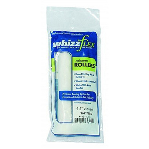 Whizz 44314 Paint Roller Cover Woven 6.5" W X 1/4" S Mini White Pair