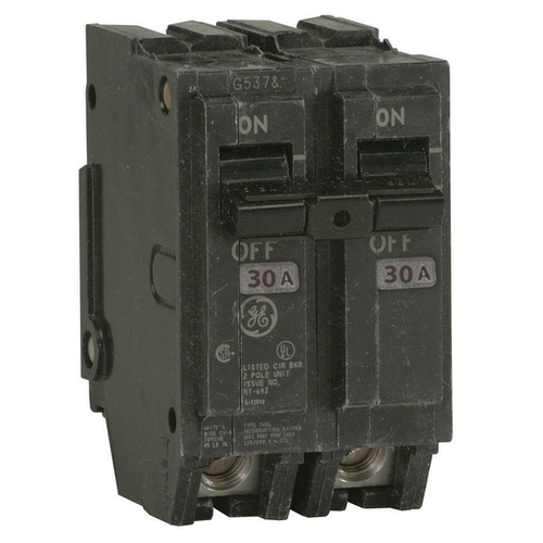 Feeder Circuit Breaker, Type THQL, 30 A, 2 -Pole, 120/240 V, Plug Mounting Black