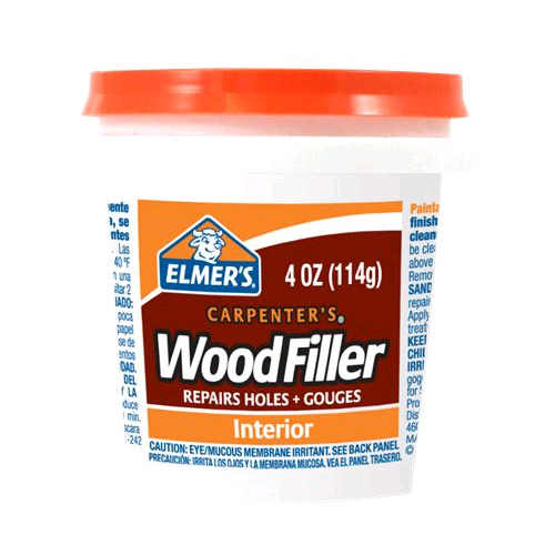 Wood Filler, Paste, Mild Acrylic, Light Tan, 0.25 pt