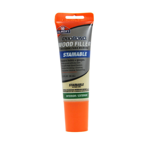 Elmer's P9887 ProBond Interior-Exterior Stainable Wood Filler P9887, 3.25 Oz Tube