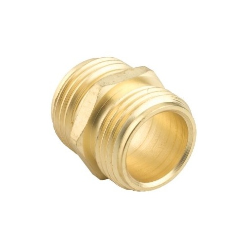 Gilmour 877014-1002 Hose Connector 3/4" Male NH to 3/4" Male NH - Brass