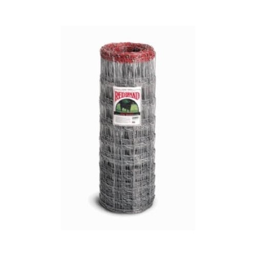 Red Brand 70315 Square Deal Sheep and Goat Fence, 330 ft L, 48 in H, 4 x 4 in Mesh, 12-1/2 Gauge, Galvanized