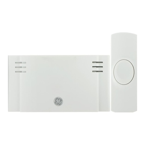 WIRELESS DOOR CHIME AND PUSH BUTTON, BATTERY OPERATED Color/Finish Family