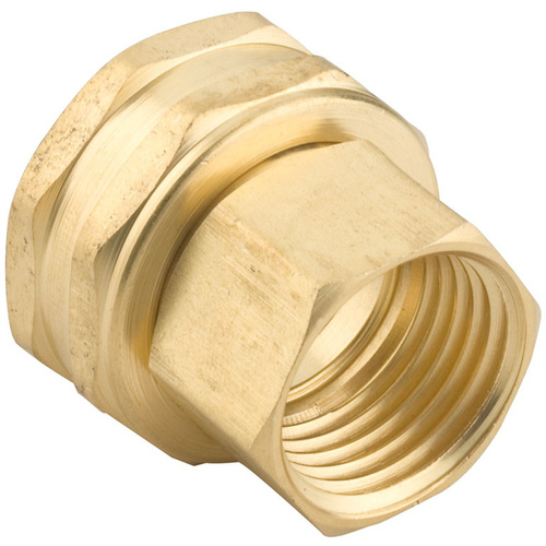 Swivel Hose Connector 1/2 & 3/4" Brass Threaded Double Female