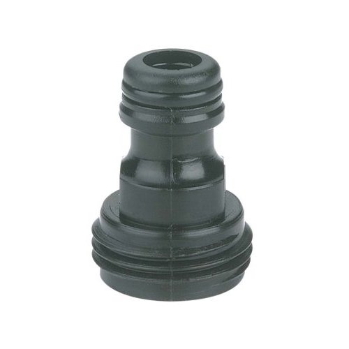 Gilmour 829084-1001 Hose End Adapter, 3/4 in, Male x Female, Polymer, Black