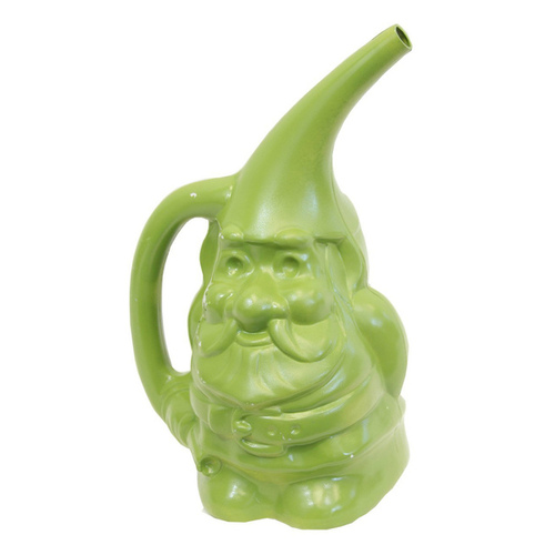 Novelty 30901 Watering Can Green 1.5 gal Resin Gnute the Gnome Green