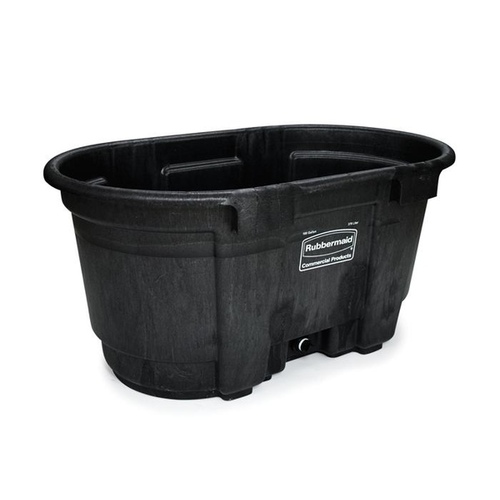 Rubbermaid 424288BLA Stock Tank 100 gal For Livestock Black