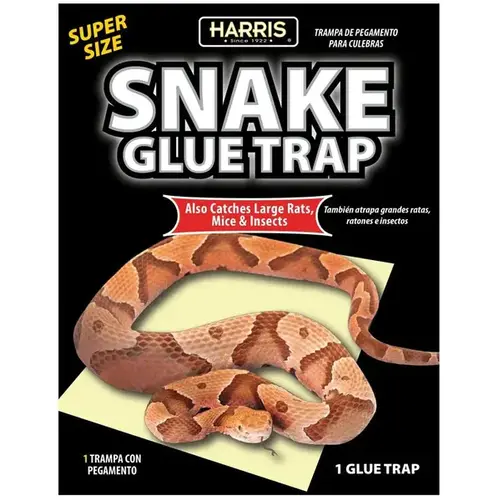 Snake Glue Trap, 15.4 in L, 9.9 in W, Glue Board Locking