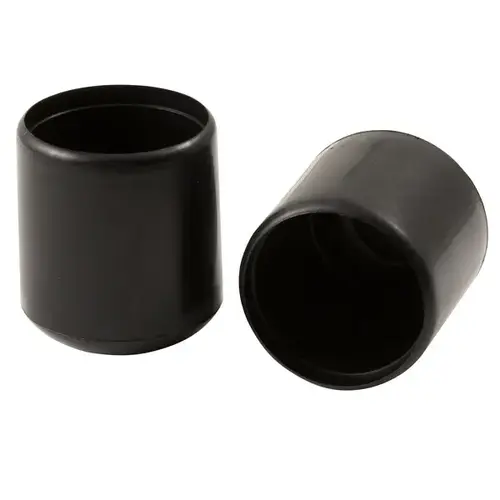 Table/Chair Leg Tip Rubber Black Round 3/4" W X 3/4" L Black