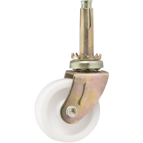 Softtouch 4266295N Caster 2" D Plastic 240 lb Brass/White Pair