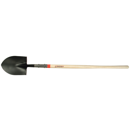 CRAFTSMEN'S COMPANY LLC UT45519 Razor-Back Round Point Shovel with Rolled Step, Open-back, and Dual Rivet