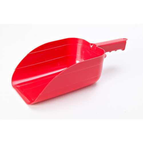 AMERICAN DISTRIBUTION & MFG CO 90RED Feed Scoop, Red Styrene, 5-Pts.