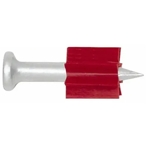 Powder Actuated Pin, 0.145 in Dia Shank, 1 in L - pack of 100