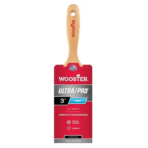 Wooster 0041730030 3 in. Ultra/Pro Firm Jaguar Nylon/Polyester Flat Brush