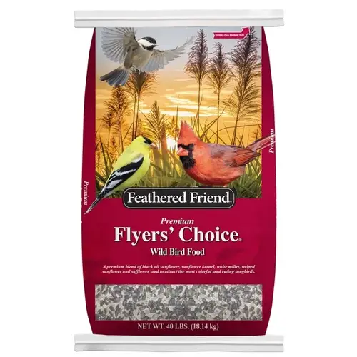 Flyers' Choice Series 14164 Wild Bird Food, Premium, 40 lb Bag