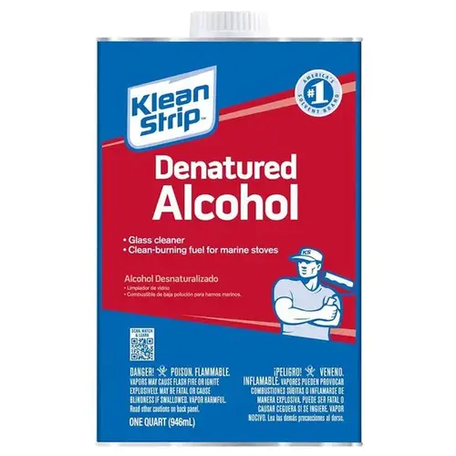 Denatured Alcohol Fuel, 1 qt Can, Water White - pack of 6