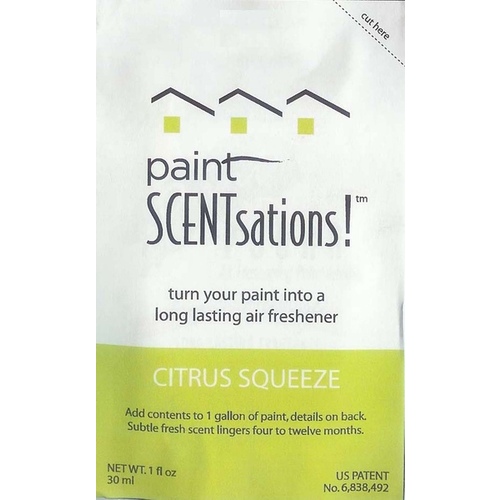 Paint Scentsations 106-01 Paint Additive, Liquid, Clean Citrus, Yellow, 1 oz