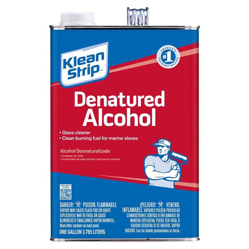 Denatured Alcohol Fuel, Liquid, Alcohol, Water White, 1 gal, Can