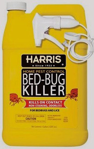 Harris HBB-128 Bed Bug Killer, Liquid, Spray Application, 128 oz Clear